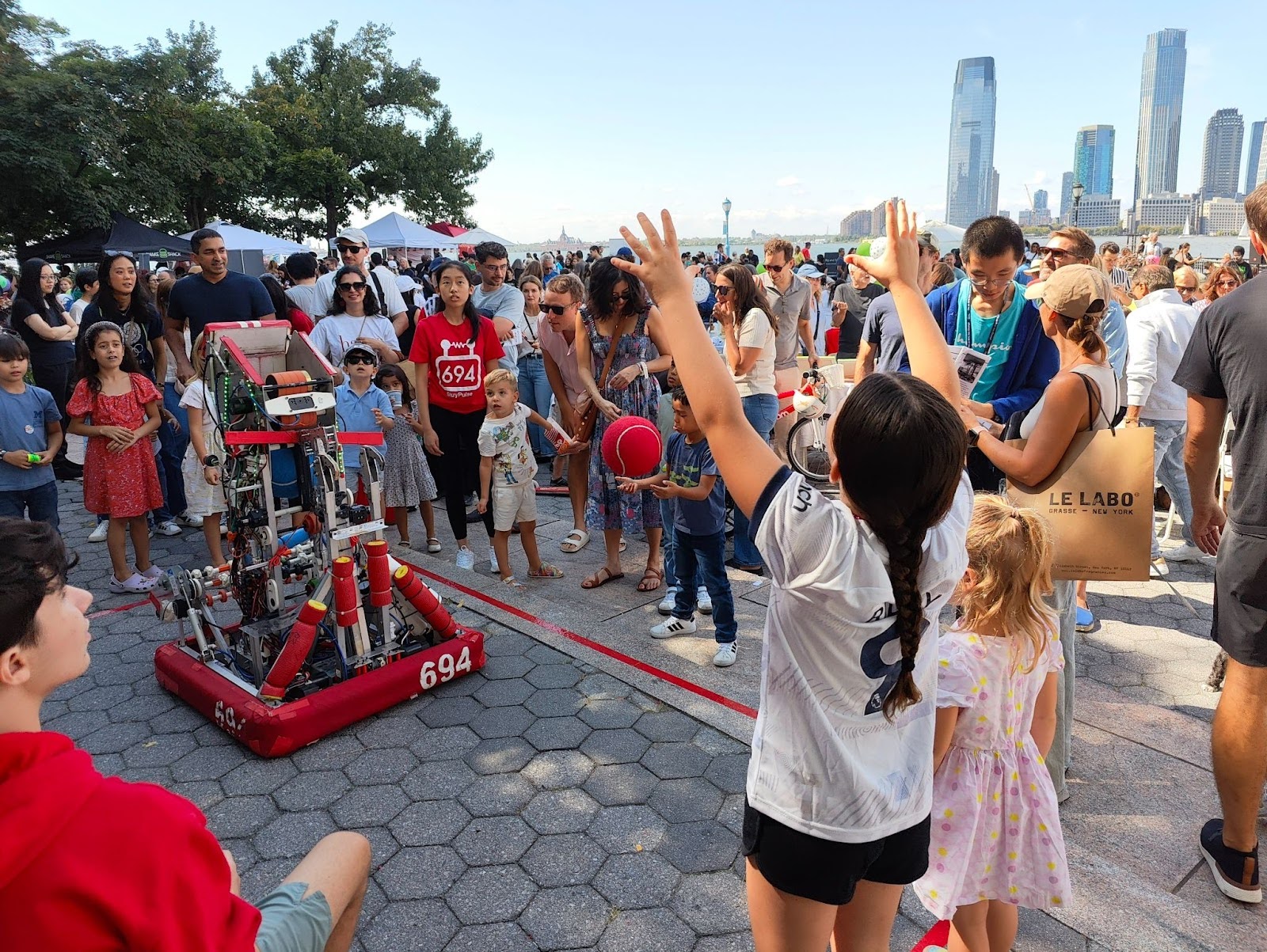 Demonstration at Battery Park for Steam Day
